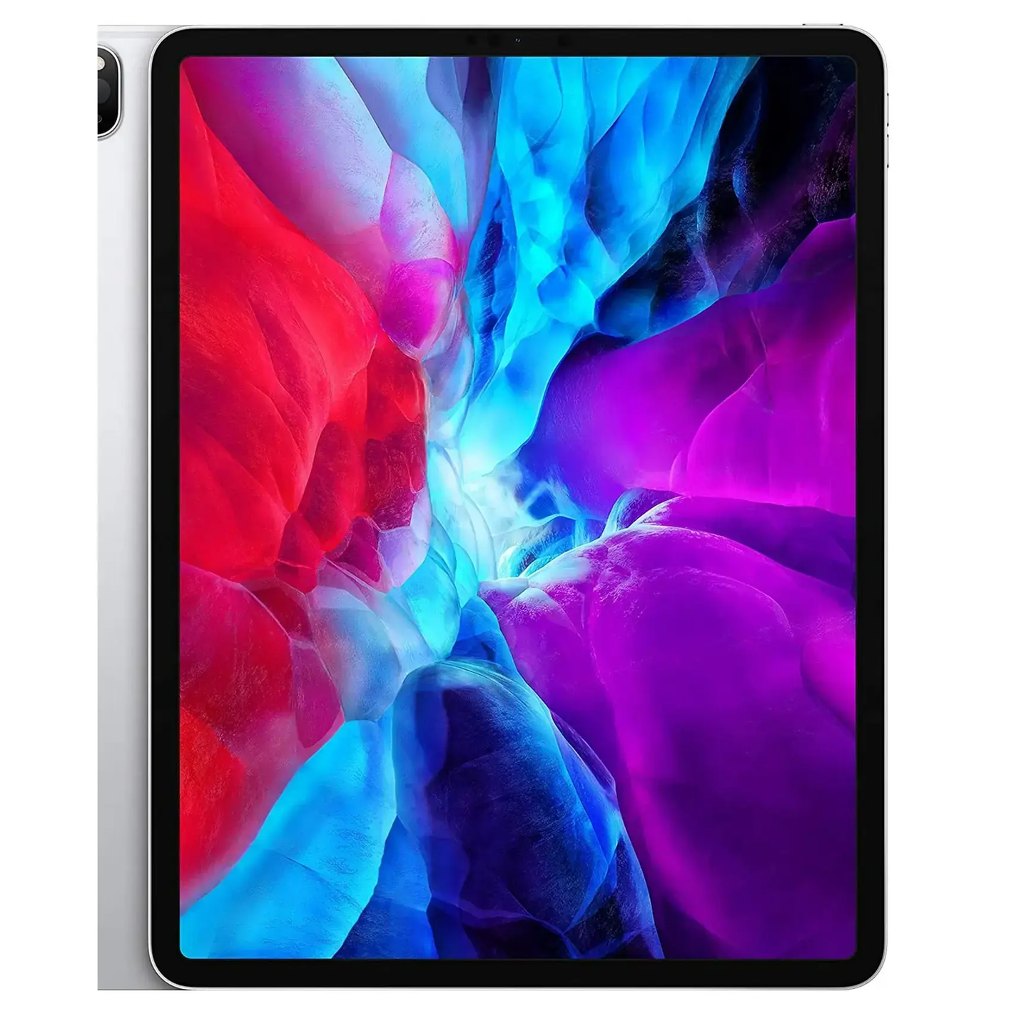 Refurbished Apple iPad Pro 11-inch 2nd Gen Silver back view with dual camera system and LiDAR scanner
