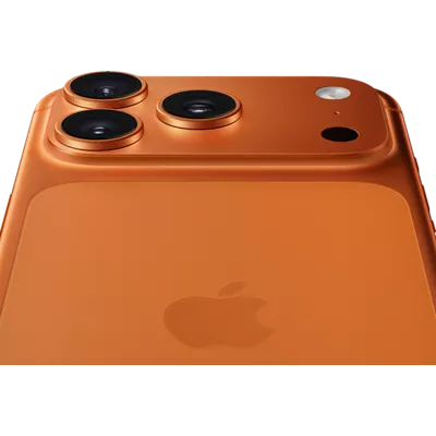 Close up of iPhone 17 Pro Silver Back Glass and Ceramic Shield 2 Durability