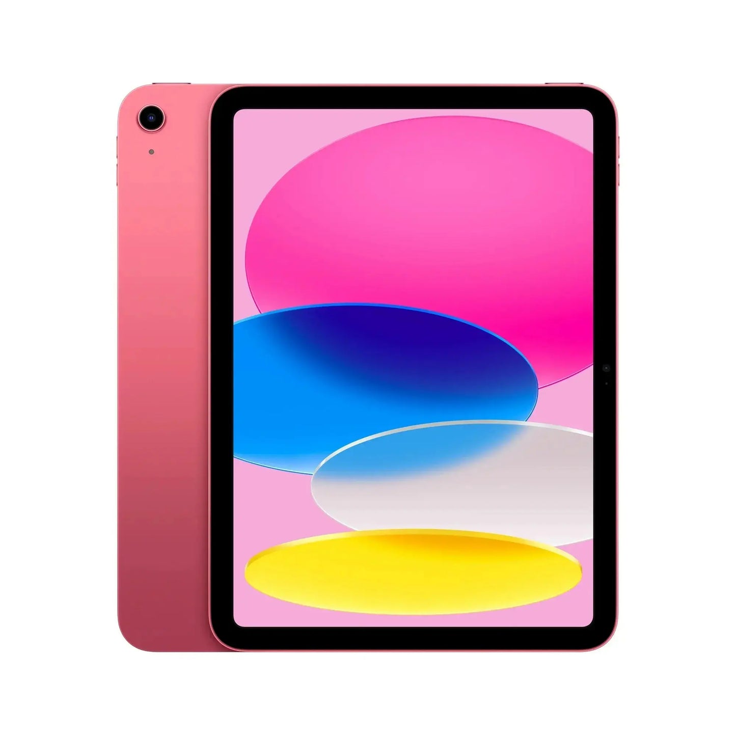 Refurbished Apple iPad 10th Gen 10.9-inch Pink front view with liquid retina display