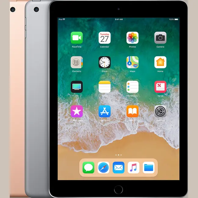 Refurbished Apple iPad 6th Gen 9.7-inch All Colors front view with Apple Pencil support - Strictli Certified