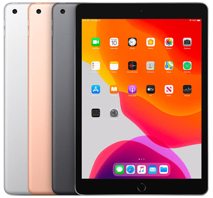 Refurbished Apple iPad 7th Gen 10.2-inch all colors with front view Strictli Certified