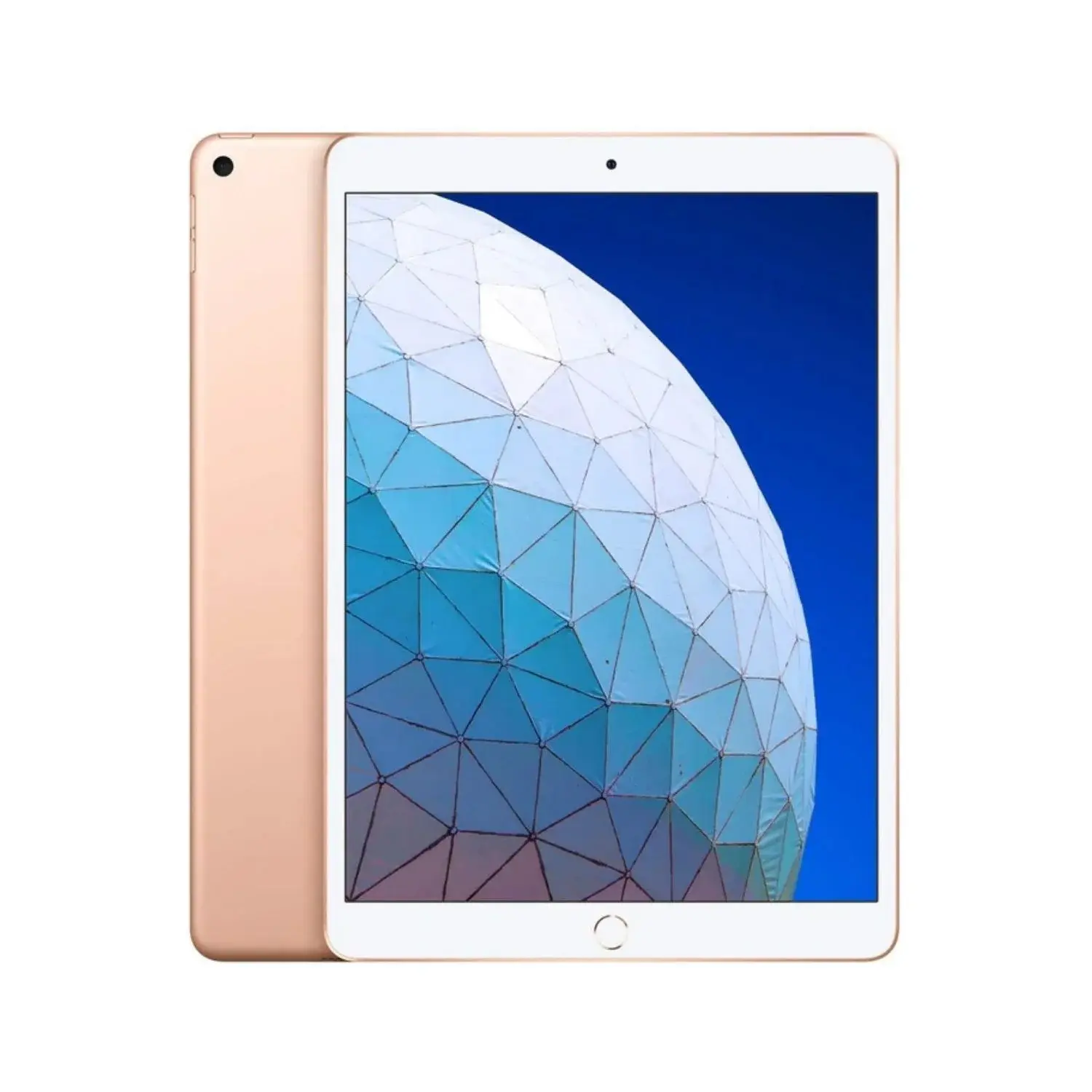 Refurbished Apple iPad Air 3 10.5-inch Gold front view with Smart Keyboard support
