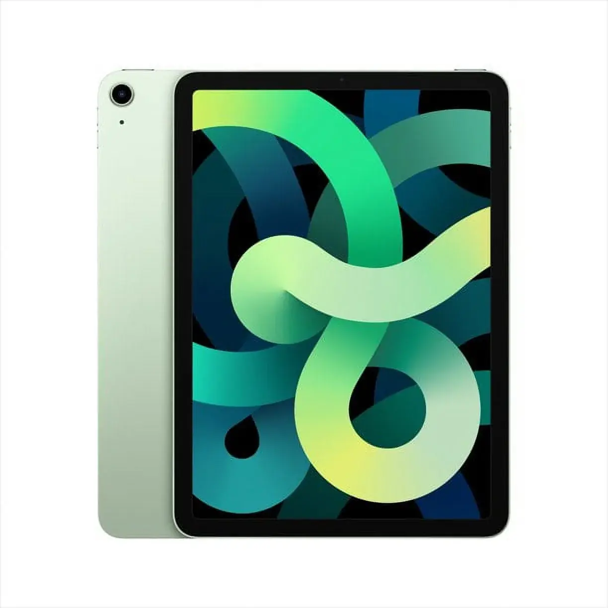 Refurbished Apple iPad Air 4th Gen 10.9-inch Green front view with liquid retina display
