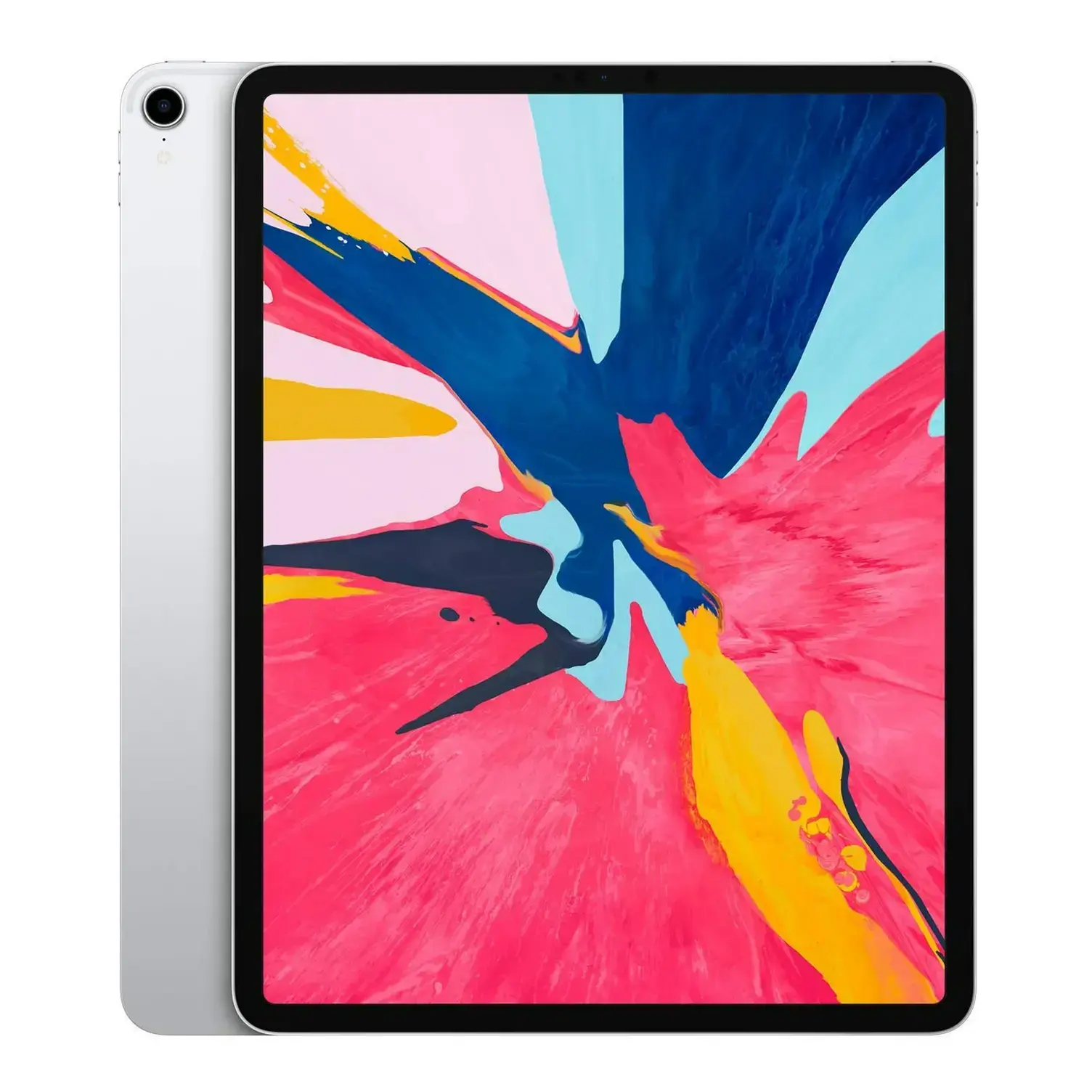 Refurbished Apple iPad Pro 12.9-inch 3rd Gen Silver front view with edge-to-edge display