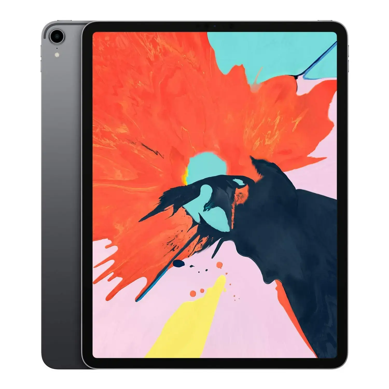 Refurbished Apple iPad Pro 12.9-inch 3rd Gen Space Gray front view with edge-to-edge display