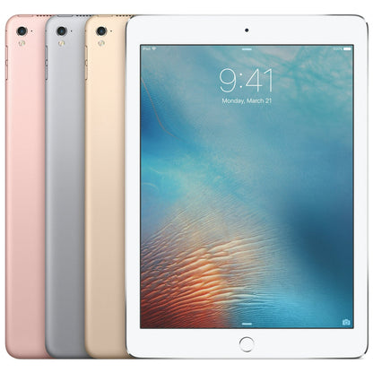 Refurbished Apple iPad Pro 9.7-inch All colors group shot with front view Strictli Certified