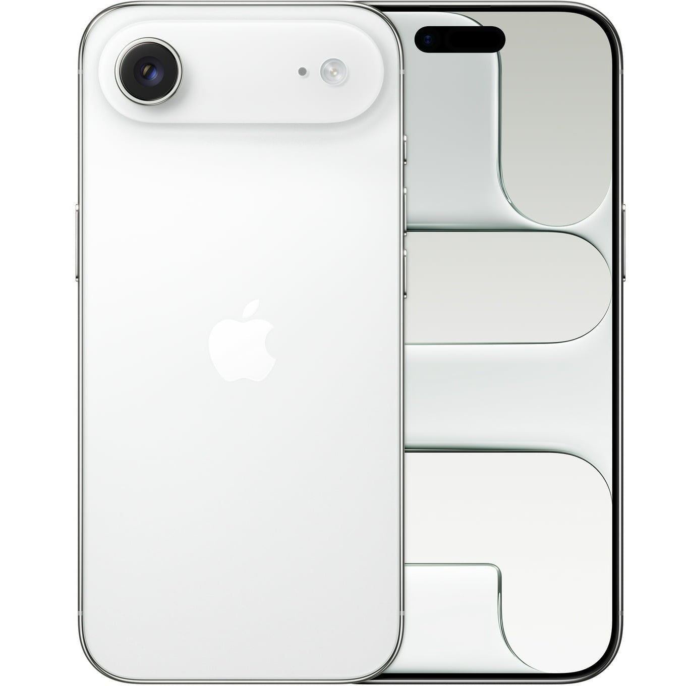 Refurbished iPhone Air Cloud White Front and Back View - Ultra Thin Design