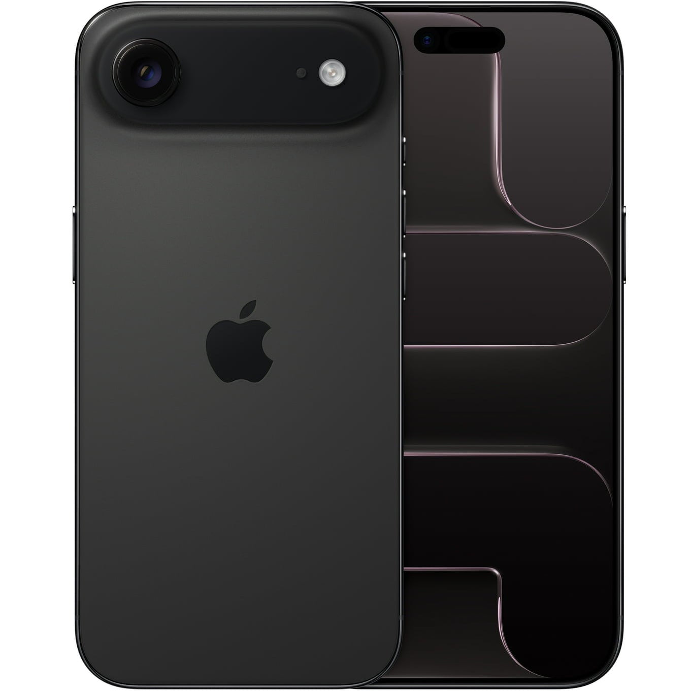 Refurbished iPhone Air Space Black Front and Back View - Ultra Thin Design
