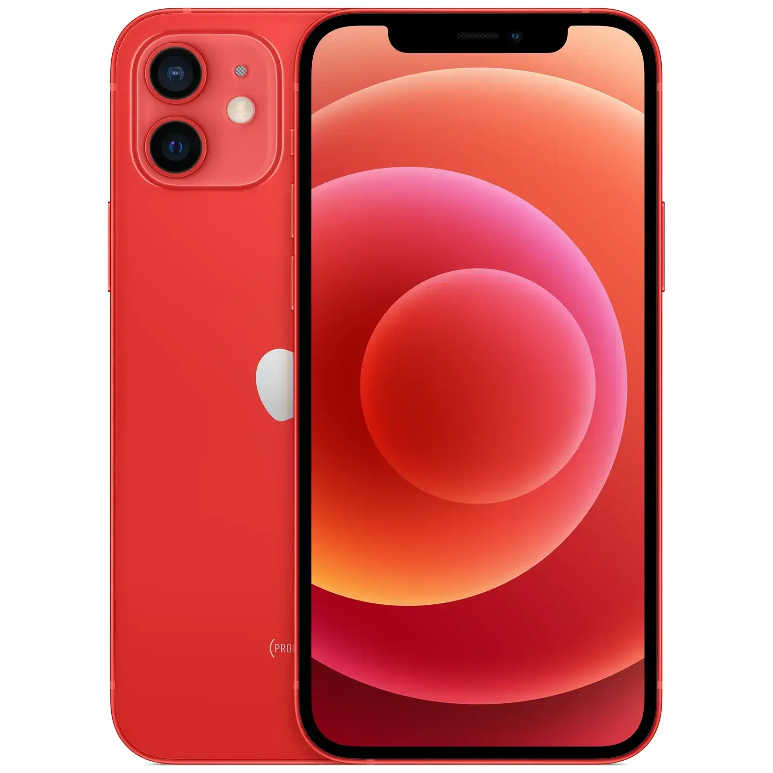 Refurbished iPhone 12 in (PRODUCT)Red - Unlocked - 6.1-inch OLED Display and 5G Support