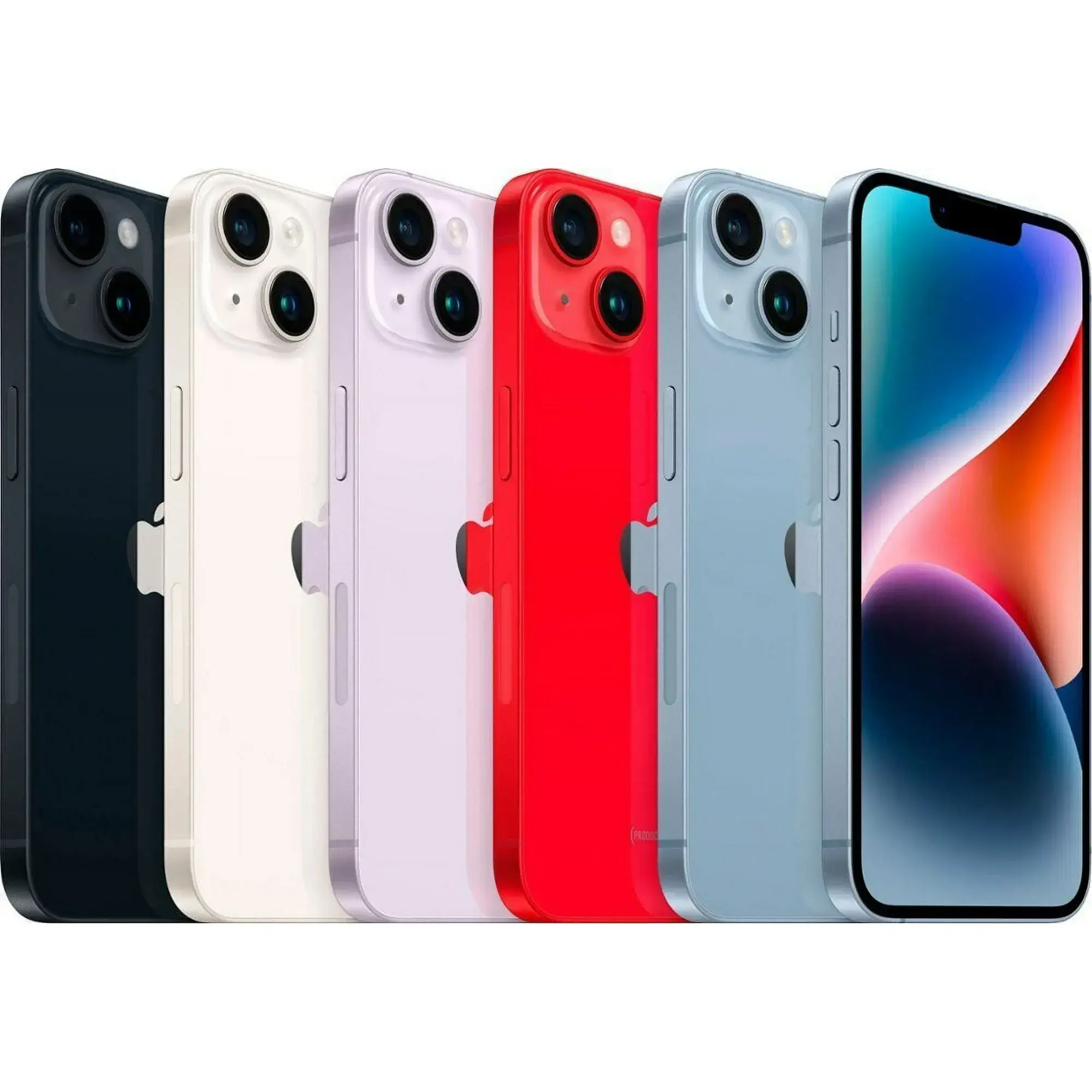 Refurbished iPhone 14 Plus in All Colors Group Shot - Unlocked - Strictli Certified