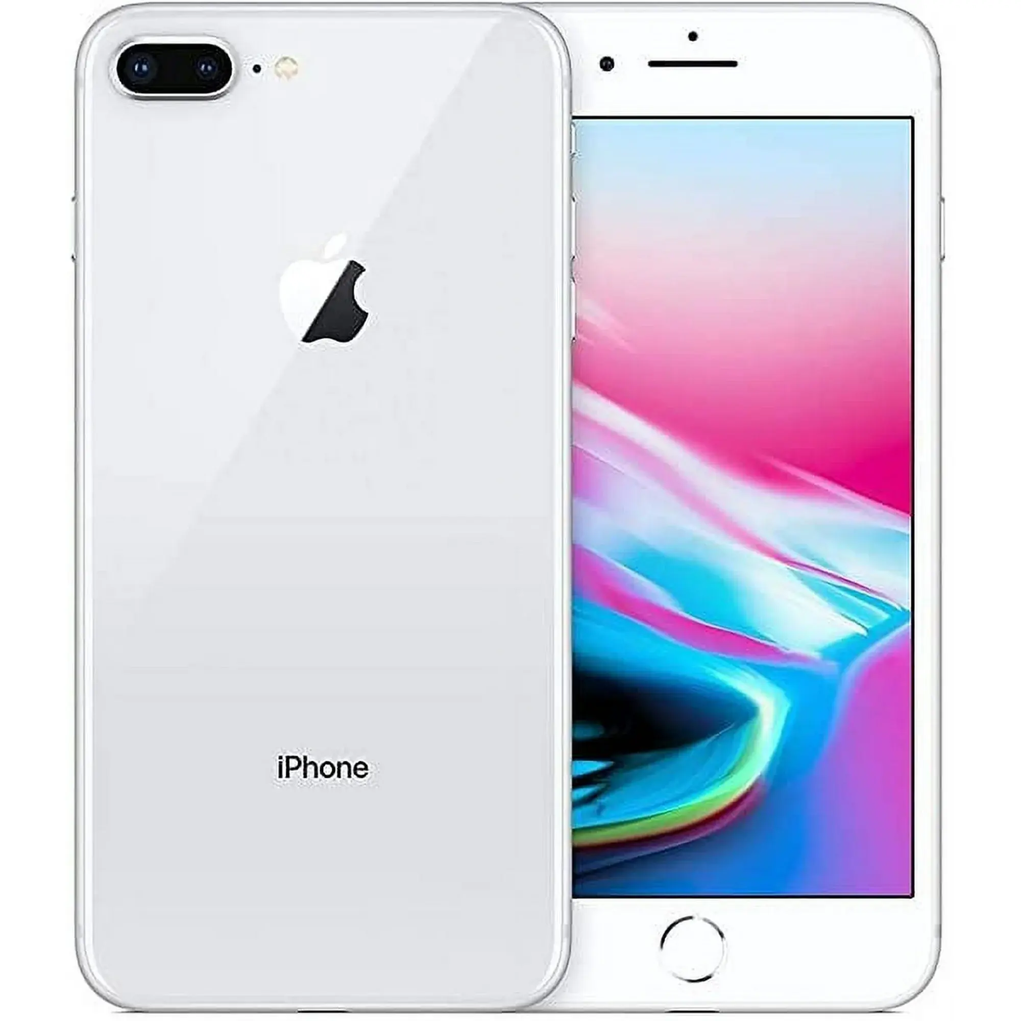 Refurbished iPhone 8 Plus in Silver - Unlocked - 5.5-inch Retina HD Display with Home Button